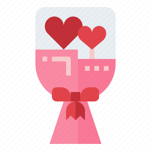 Bouquet, romantic, rose, wedding, flowers, heart icon - Download on Iconfinder