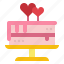 cake, bakery, heart, love, valentine, wedding, food 