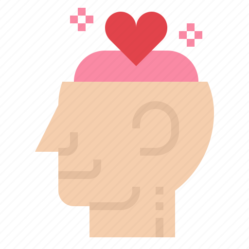 In, love, brain, process, head, heart icon - Download on Iconfinder