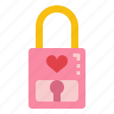 lock, heart, padlock, love, security