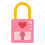 lock, heart, padlock, love, security 