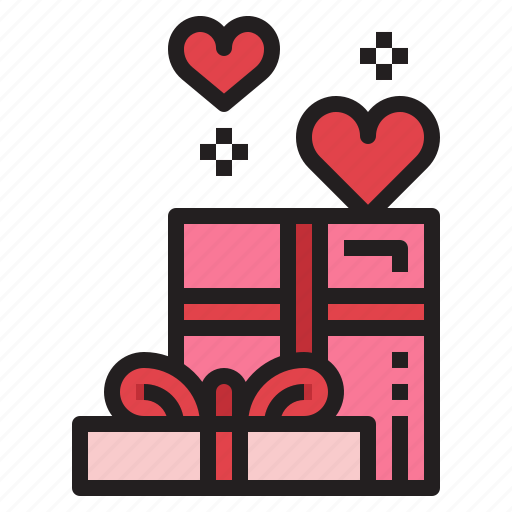 Gift, present, surprise, birthday, gift box, love, heart icon - Download on Iconfinder