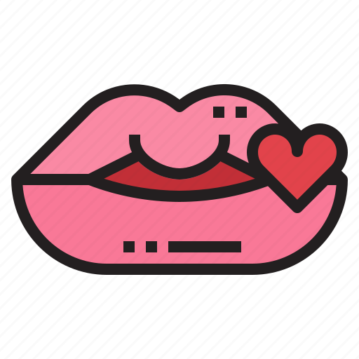 Kiss, lip, romantic, mouth, lips, love, heart icon - Download on Iconfinder