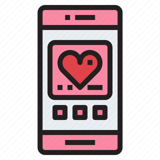 Smartphone, love, callphone, touch screen, heart icon - Download on Iconfinder