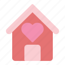 love, home, heart, valentine, house, romance