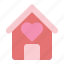 love, home, heart, valentine, house, romance 