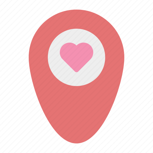 Love, location, map, heart, pin, navigation icon - Download on Iconfinder