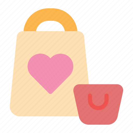 Love, shopping bag, heart, romance, wedding, romantic icon - Download on Iconfinder