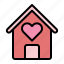 love, home, heart, house, building, valentine, estate 