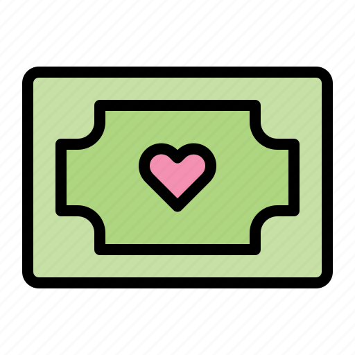 Love, money, finance, business, heart, cash icon - Download on Iconfinder