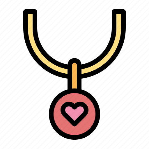Love, necklace, heart, valentine, romance, wedding, romantic icon - Download on Iconfinder