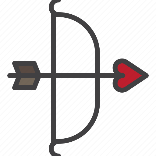 Cupid, bow, arrow, heart icon - Download on Iconfinder