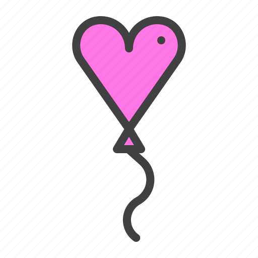 Heart, balloon, love, valentine icon - Download on Iconfinder