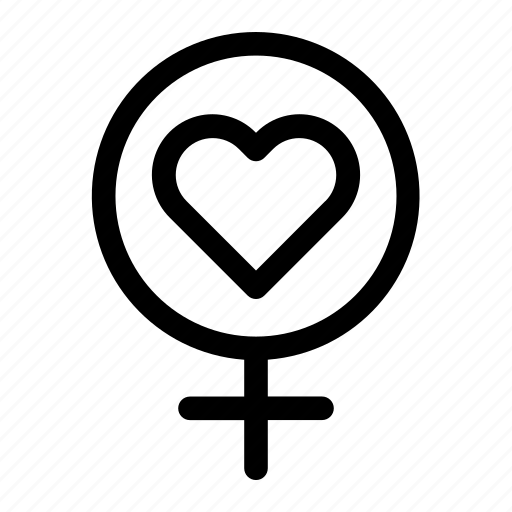Female, gender, heart, love, romance icon - Download on Iconfinder
