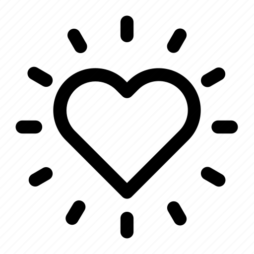 Heart, love, romance, brightness icon - Download on Iconfinder