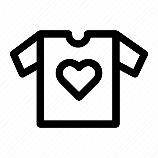 Tshirt, fashion, heart, love, romance icon - Download on Iconfinder