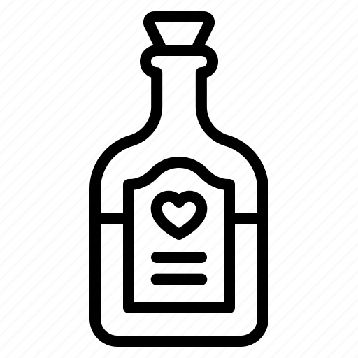 Love potion, valentines day, magic potion, love, love drink, potion bottle icon - Download on Iconfinder
