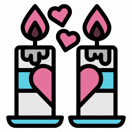 Love, candle, heart, light, romanctic, valentine icon - Download on Iconfinder