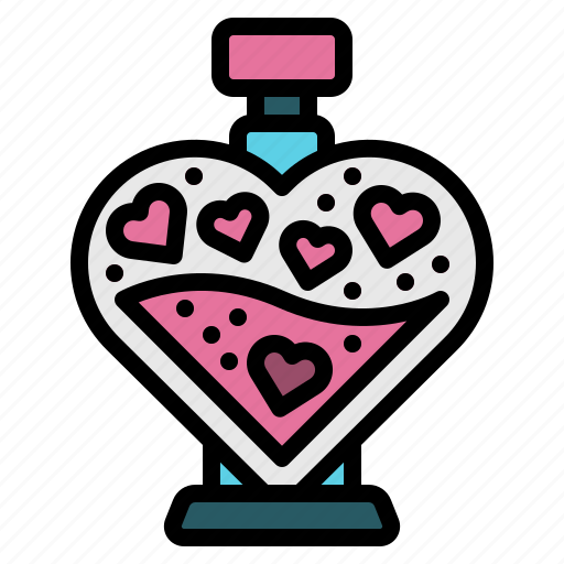 Love, lovepotion, heart, romance, valentine, flask icon - Download on Iconfinder