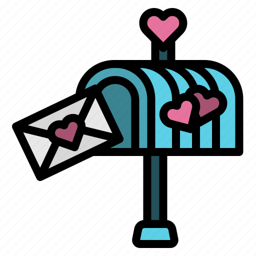 Love, mailbox, letter, heart, valentine, postbox icon - Download on Iconfinder