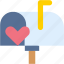 mailbox, letterbox, valentine, day, communication 