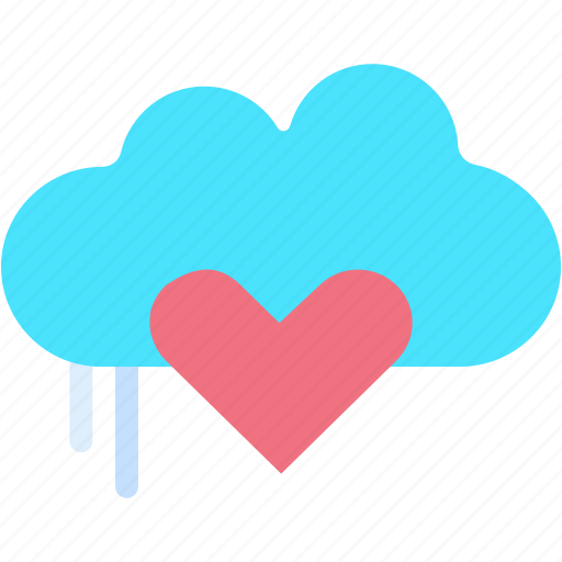 Cloud, natural, rain, love, valentine, day icon - Download on Iconfinder