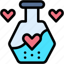 love, potion, heart, romantic, chemical