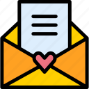 love, letter, romantic, message, heart, beating