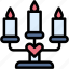 candelabrum, candle, loving, romantic, dinner, romance 