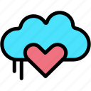 cloud, natural, rain, love, valentine, day