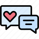 chat, love, romance, communication, heart