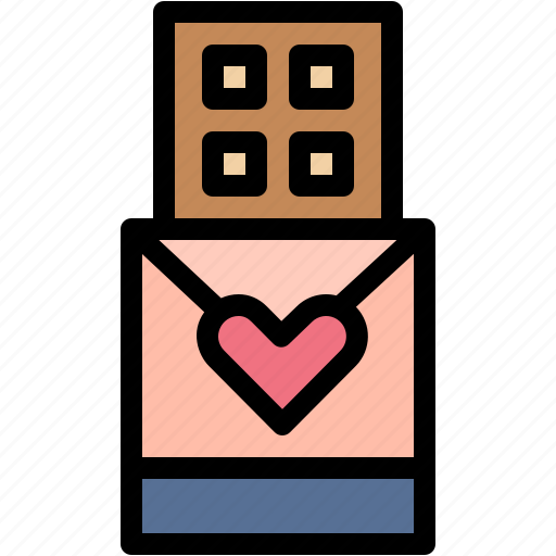 Chocolate, love, romance, sweet, gift, valentine, day icon - Download on Iconfinder