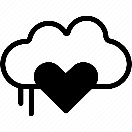 Cloud, natural, rain, love, valentine, day icon - Download on Iconfinder