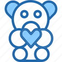 teddy, bear, love, animals, fluffy, heart