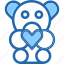 teddy, bear, love, animals, fluffy, heart 