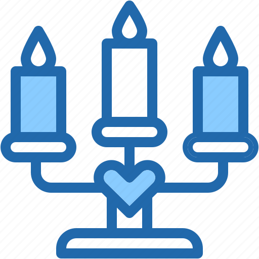 Candelabrum, candle, loving, romantic, dinner, romance icon - Download on Iconfinder