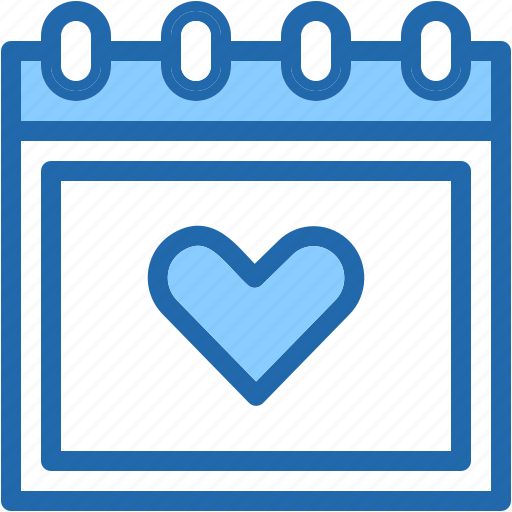 Calendar, time, and, date, romantic, wedding, love icon - Download on Iconfinder