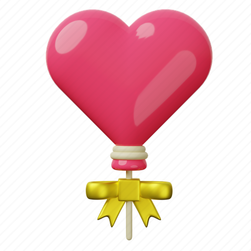 Balloon, love, heart, party, romance, marriage, wedding 3D illustration - Download on Iconfinder