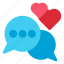 love, chat, talk, message, bubble 