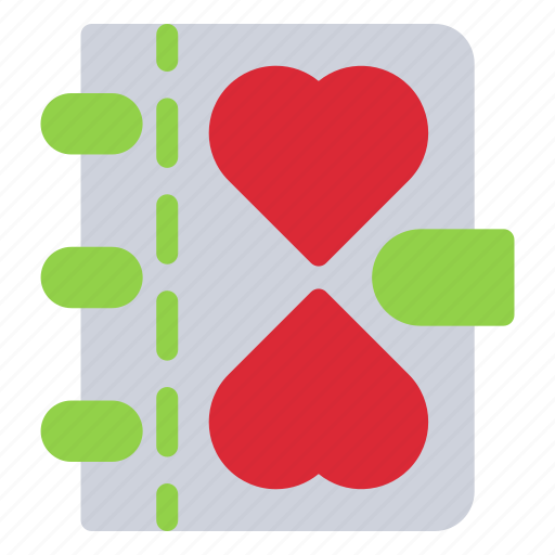 Love, diary, book, note, heart icon - Download on Iconfinder