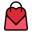 bag, love, heart, shopping, shop 