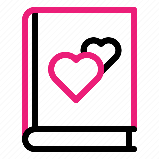Love, book, education, romance, heart icon - Download on Iconfinder