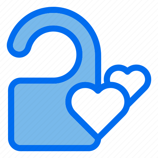 Doorknob, love, hanger, privacy, symbol, sign icon - Download on Iconfinder