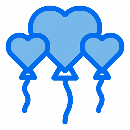 1, heart, balloon, love, decoration, party icon - Download on Iconfinder