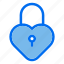 1, padlock, love, heart, key, lock 