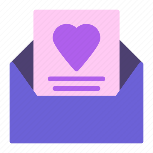 Envelope, heart, love, message icon - Download on Iconfinder