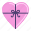 gift box, heart, love, present 