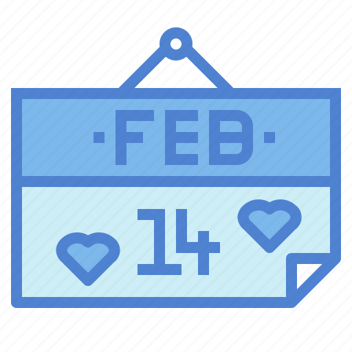 Calendar, february, love, valentine icon - Download on Iconfinder