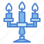 candelabra, candles, furniture, household 