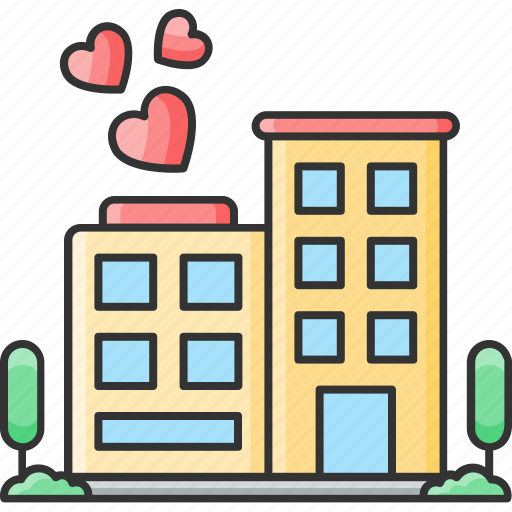 Apartment, building, estate, honeymoon, hotel, motel, restaurant icon - Download on Iconfinder